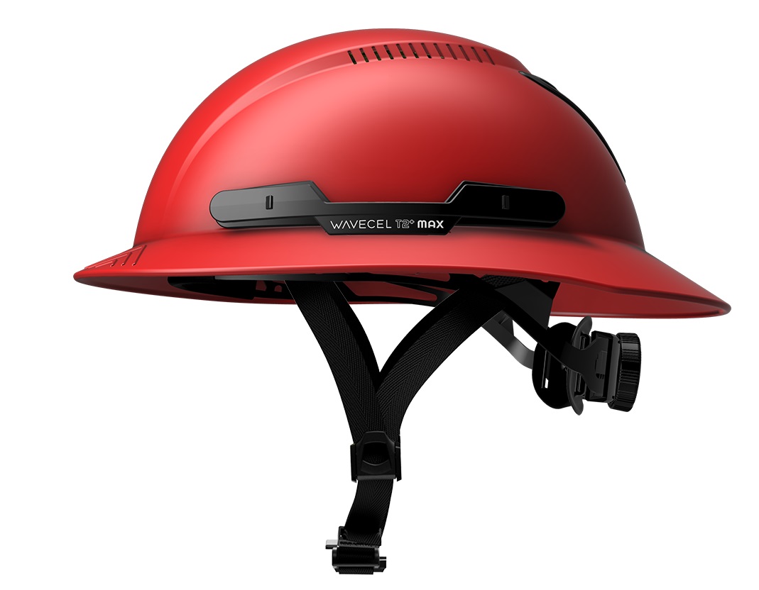 WAVECEL T2+ MAX SAFETY HELMET RED - Tagged Gloves